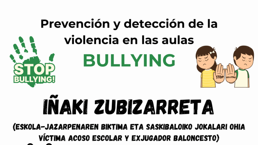 Iñaki Zubizarreta ofrece en Galdames una charla sobre prevención del acoso escolar
