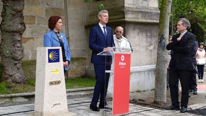 🅱️ La ruta del Norte del camino de Santiago ya tiene monolito en Begoña