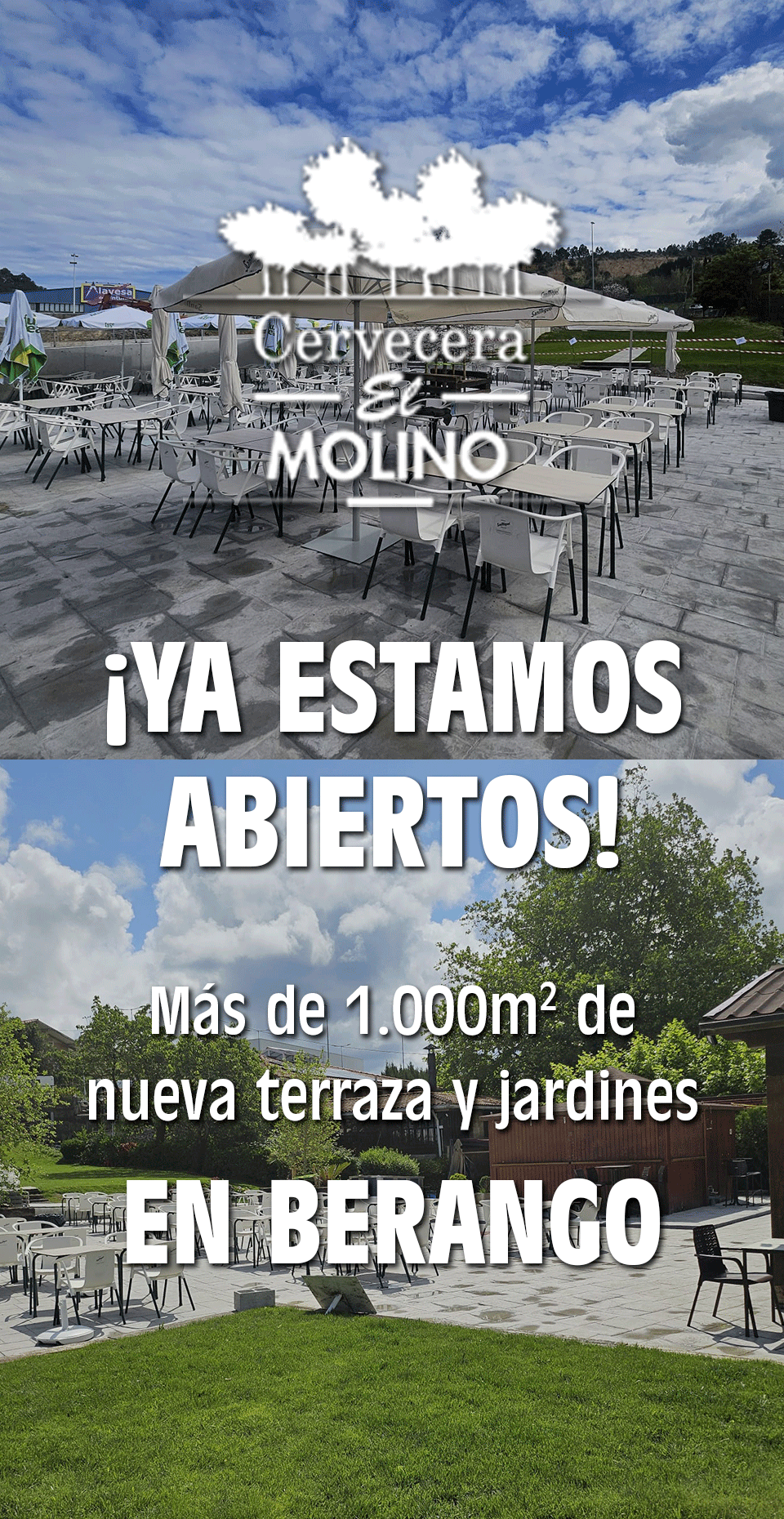 Banner de Cervecera El Molino en Bilbao