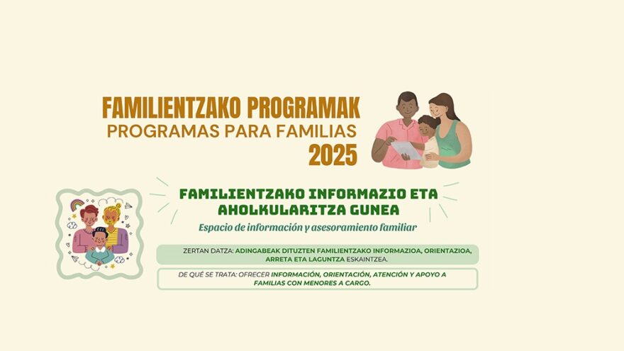 Etxebarri refuerza su apoyo a las familias con dos programas de acompañamiento