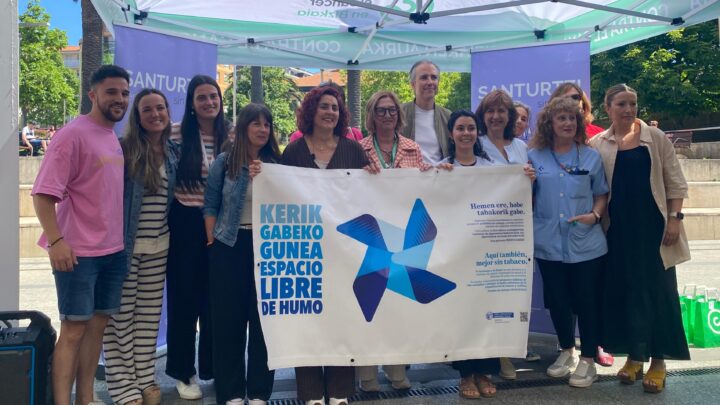 Santurtzi se suma al Día Mundial Sin Tabaco para reforzar los espacios sin humo