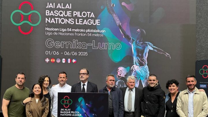 Gernika acoge la I Liga de Naciones de Cesta Punta con duelo histórico entre Euskadi y España