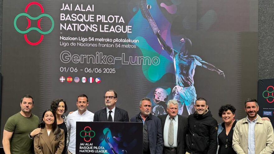 Gernika acoge la I Liga de Naciones de Cesta Punta con duelo histórico entre Euskadi y España