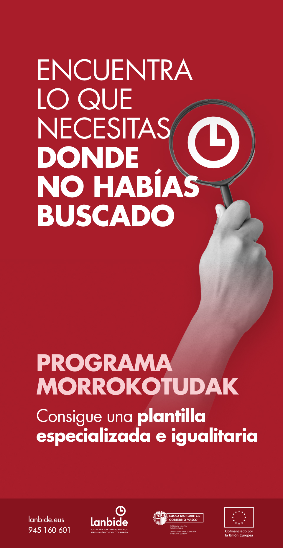 Banner de Lanbide en Bilbao
