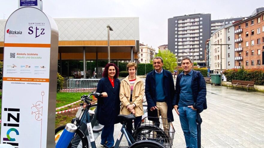Santurtzi estrena nueva estación de BizkaiBizi en Las Viñas