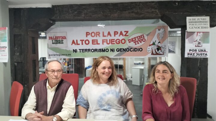 La plataforma Parar la guerra convoca 120 concentraciones este fin de semana contra la guerra en Palestina, 7 en Euskadi