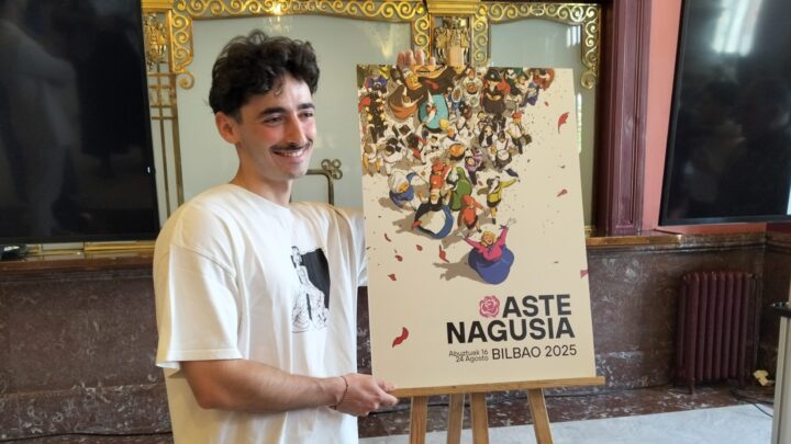‘Camino a Bilbao’ de Mario Larrinaga será el cartel de Aste Nagusia 2025