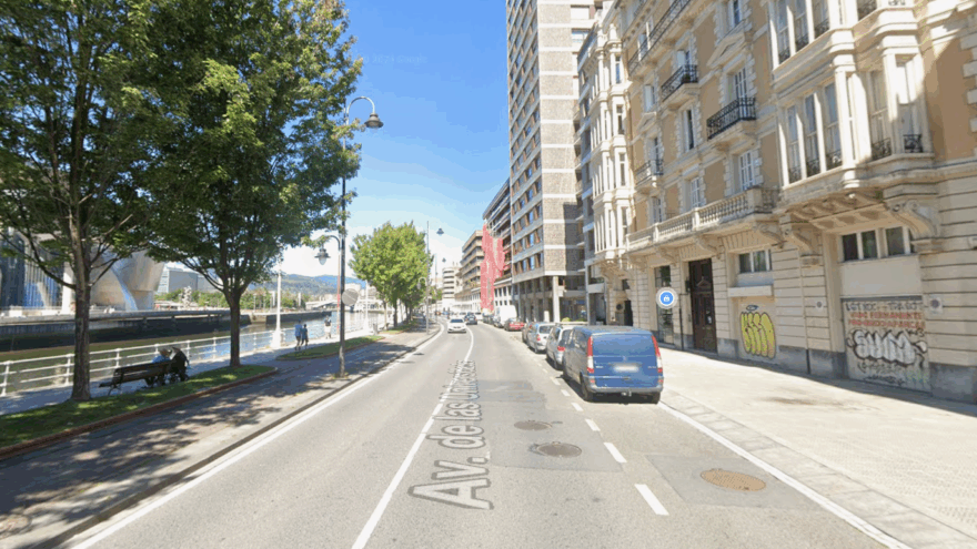 Cortes intermitentes por un rodaje en la Avenida de Universidades de Bilbao