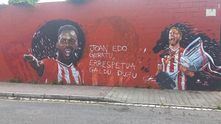El Athletic condena el ataque al mural de Nico Williams: «Es uno de los nuestros»