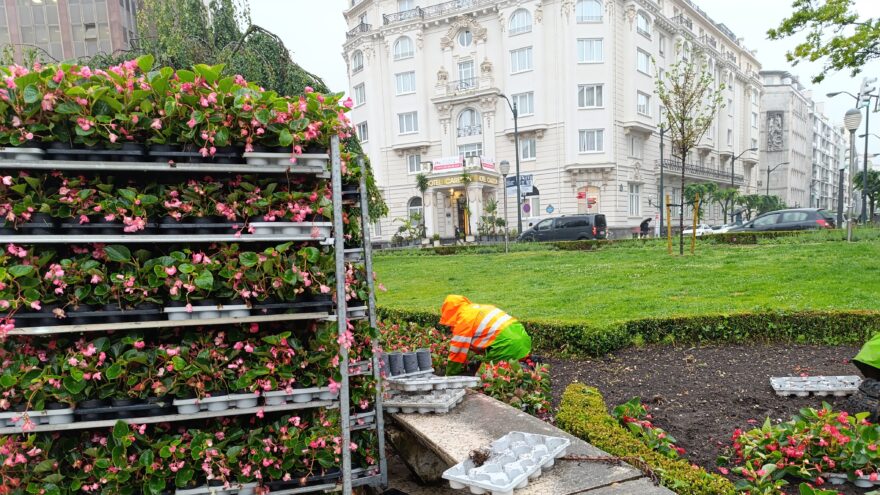 El corazón de Bilbao se renueva flor a flor