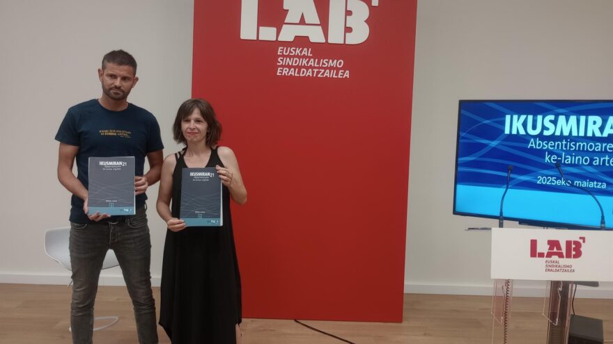 Un informe de LAB dice que el 75% de ausencias del trabajo en Euskadi son incapacidades temporales y no absentismo
