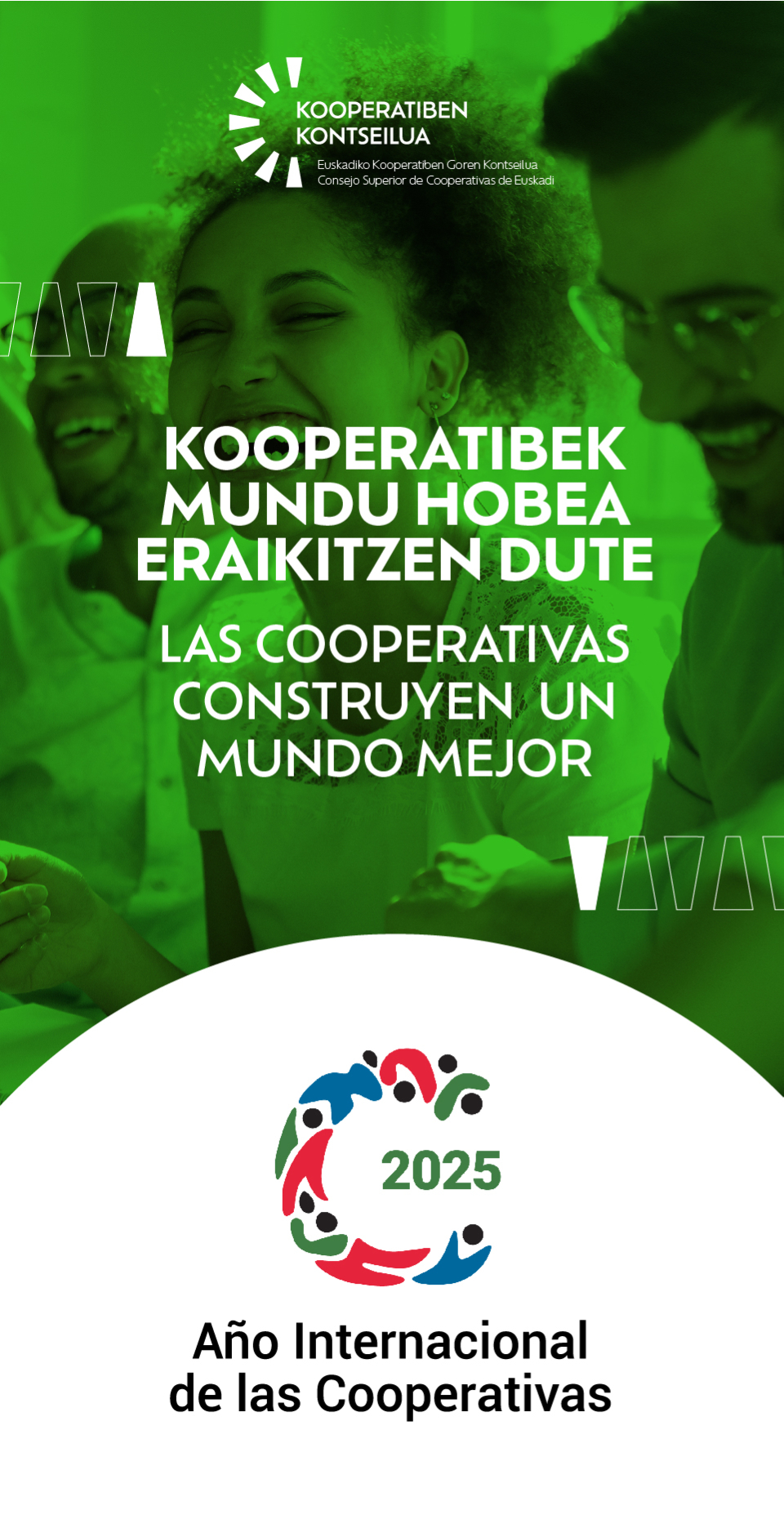 Banner de Kooperatiben kontseilua en Bilbao