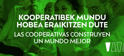 Banner de Kooperatiben kontseilua en Bilbao