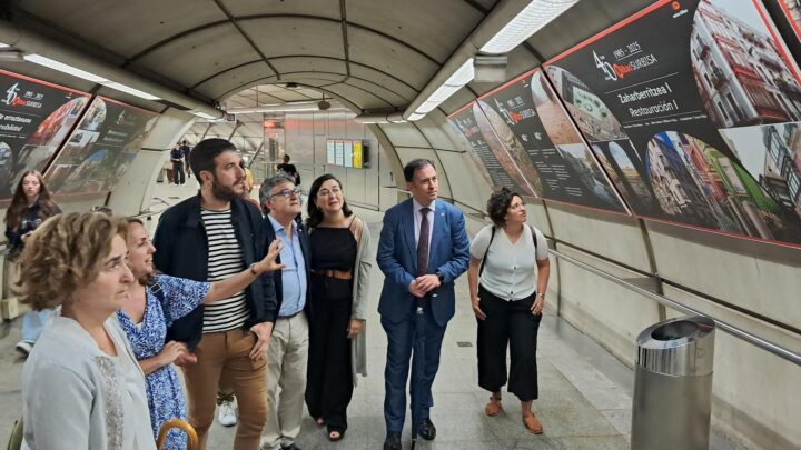 Metro Bilbao acoge la exposición sobre los ’40 años mejorando Bilbao’ de Surbisa