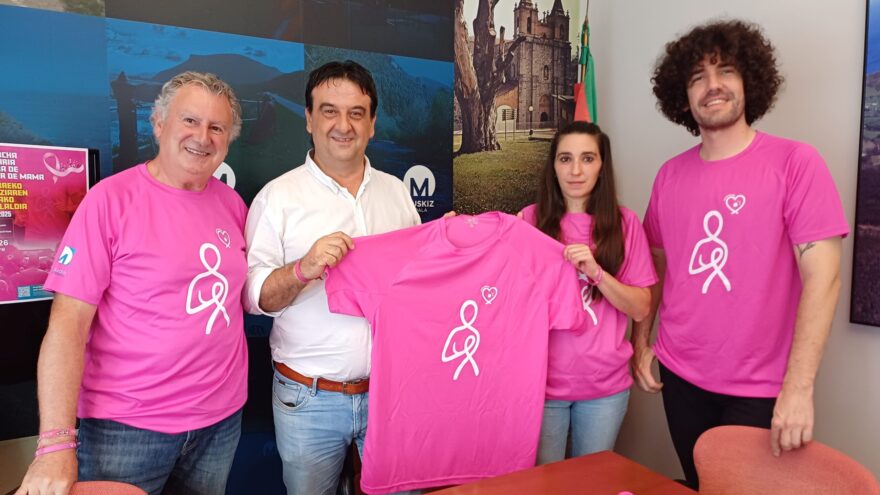 Muskiz abre inscripciones para la IV Marcha Rosa con camiseta diseñada por Iván Miñambres