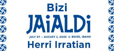 Banner de Jaialdi en Bilbao
