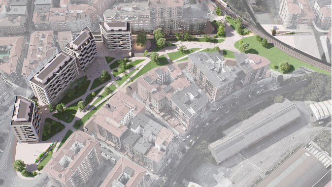 Basauri licita la primera fase de las obras de urbanización del entorno del parque de Pozokoetxe