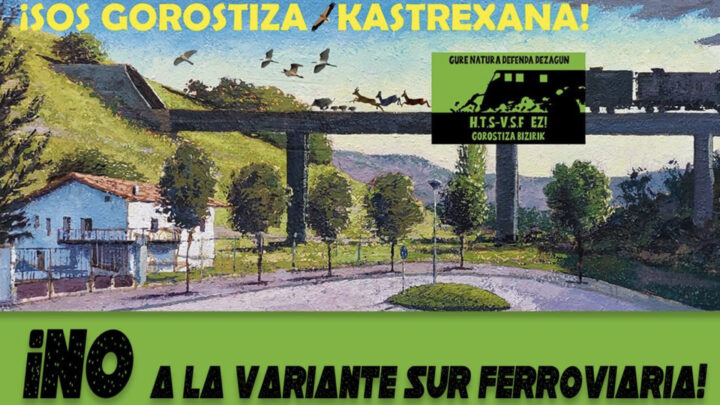Organizaciones de Barakaldo piden parar la Variante Sur Ferroviaria: «Es una barbaridad medioambiental»