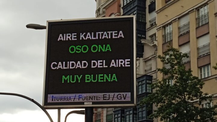 ¿Respiramos aire «muy bueno» en Euskadi?