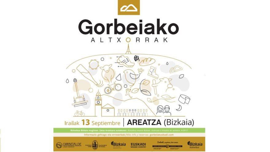 Areatza acoge ‘Gorbeiako Altxorrak’ el 13 de septiembre con naturaleza, patrimonio y sabores