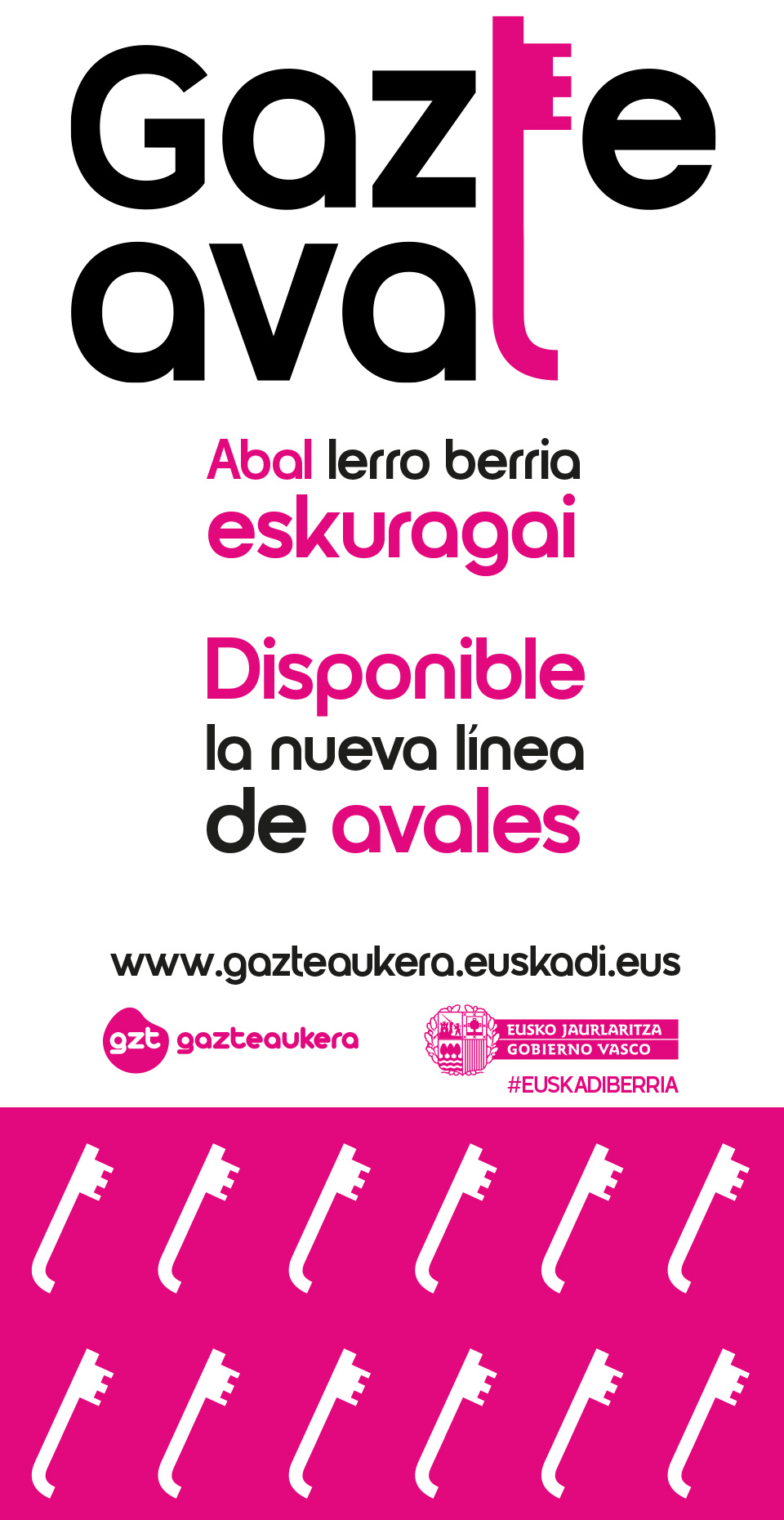 Banner de Gazteaval en Bilbao