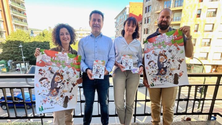 Basauri se prepara para unas fiestas de San Fausto con más de 200 actividades y conciertos de Sua, Javier Ojeda y Despistaos