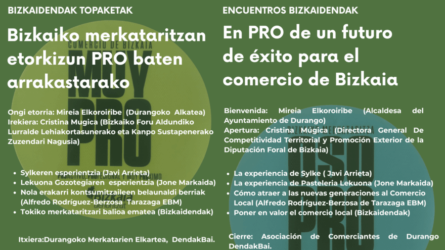 Durango acoge una Jornada sobre Adaptación del Pequeño Comercio a los Nuevos Desafíos