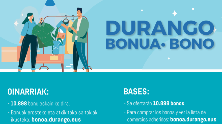 Durango lanza este miércoles 11.000 bonos para impulsar el comercio local