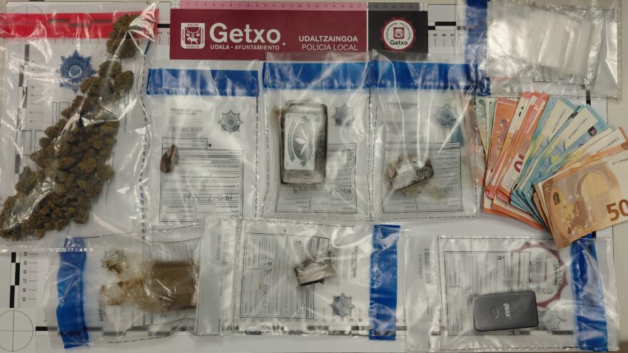Detenido en Getxo un joven de 26 años por un presunto delito de tráfico de drogas