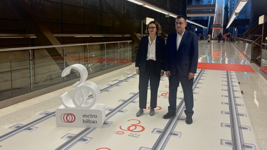 Metro Bilbao celebra 30 años como referente del transporte público en Bizkaia