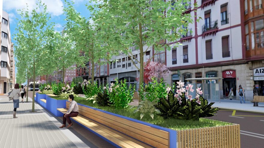 Bilbao arranca la reforma provisional de Autonomía para priorizar al peatón