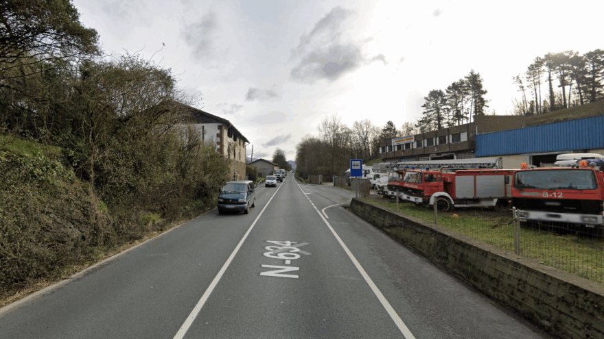 Corte de carril este sábado en Galdakao por las obras de la bicipista del Txorierri