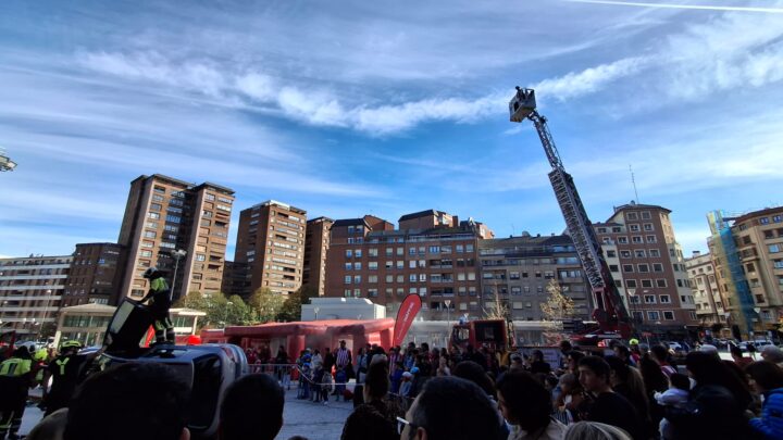 Bomberos de Bilbao en acción