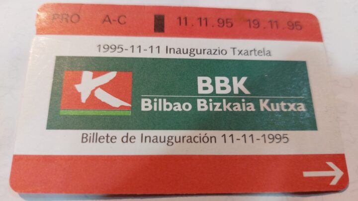 ¿Te suena este ticket? 30 años de Metro Bilbao que han «transformado Bilbo»