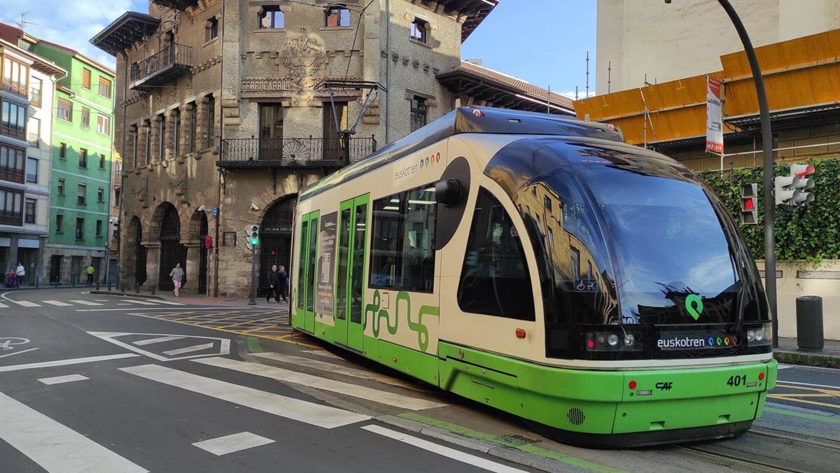 Bilbao se queda sin tranvía desde las 18.00 horas este sábado