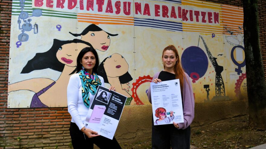 Sestao organiza dos charlas y una manifestación liderada por escolares para el 25N