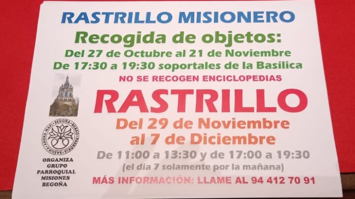 Un año más vuelve el Rastrillo Misionero de Begoña