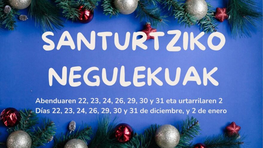 Colonias de Navidad en Santurtzi: 50 plazas para facilitar la conciliación familiar