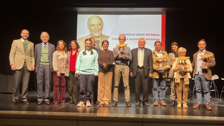 El Centro Formativo Otxarkoaga recibe el Premio a la Solidaridad 2025