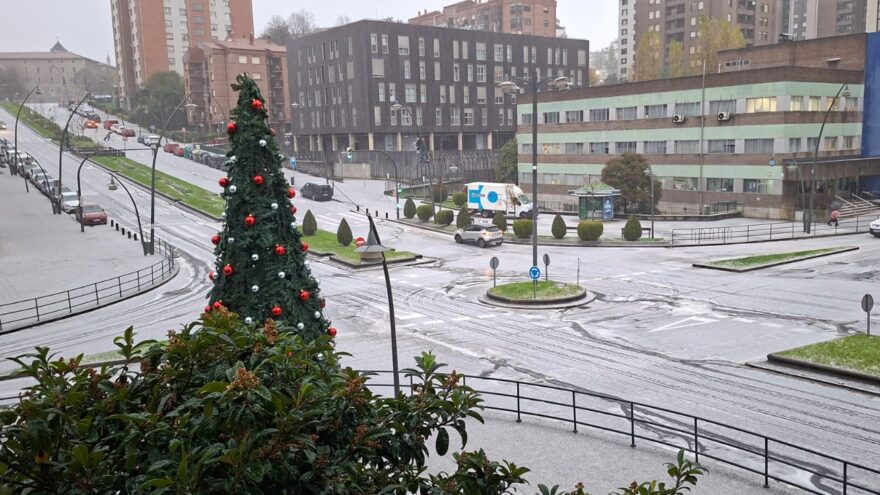 Postal navideña en Txurdinaga