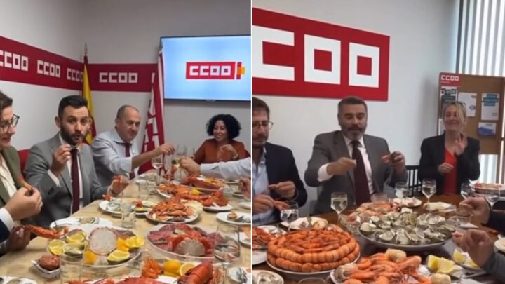 BulerIA: vídeos falsos de miembros de CCOO comiendo una mariscada
