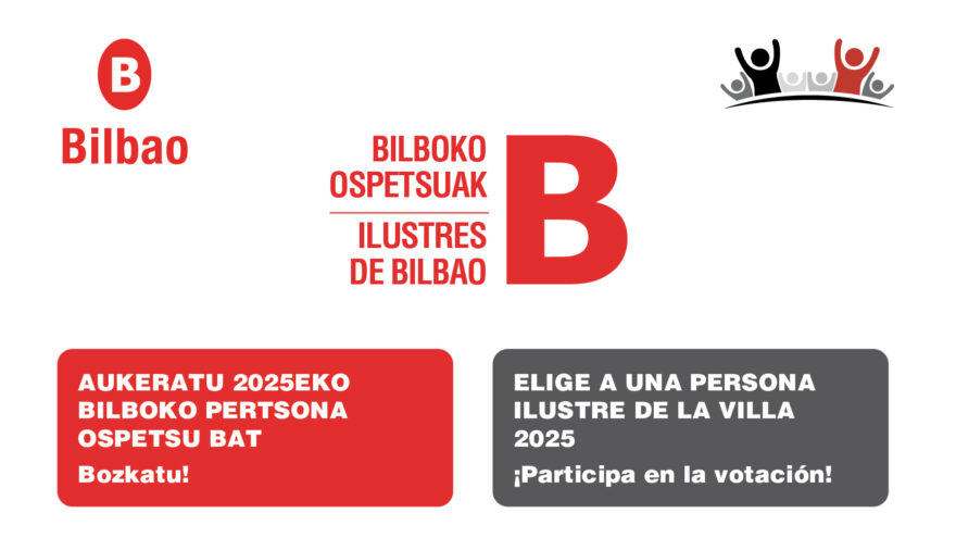 Tres candidatos optan al título de Persona Ilustre de Bilbao 2025