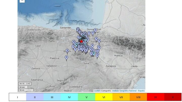 El terremoto con epicentro en Iruña de Oka ha sido el de mayor magnitud en Euskadi