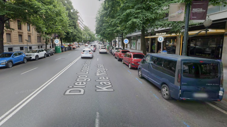 Restricciones de aparcamiento en Gran Vía por trabajos municipales