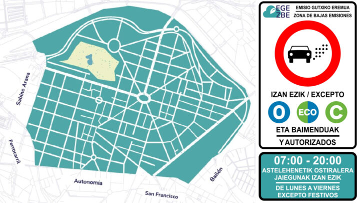 Finalizan las moratorias para los vehículos contaminantes en la ZBE de Bilbao