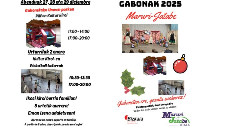 Maruri-Jatabe celebra su Navidad con tradición, familia y euskera
