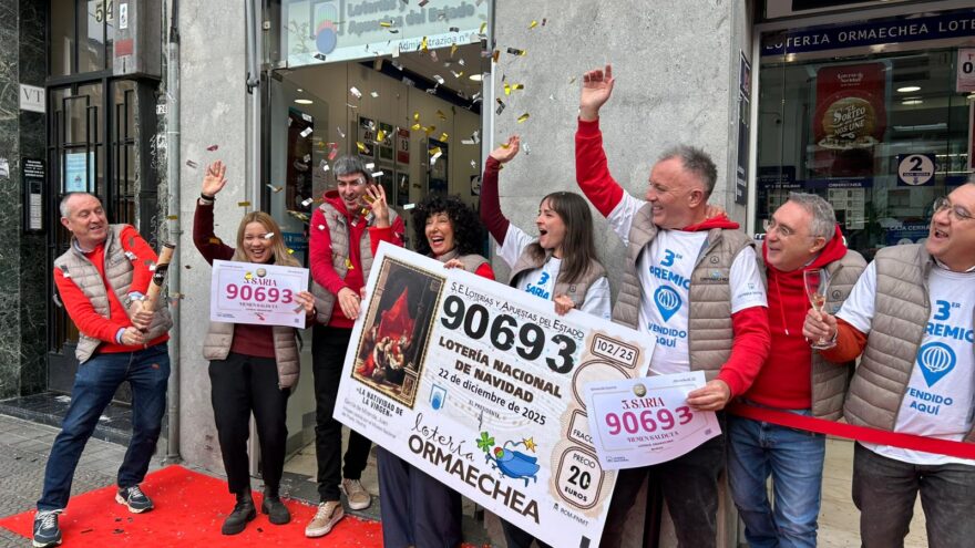 El 90.693, tercer premio, se ha vendido en Ormaechea