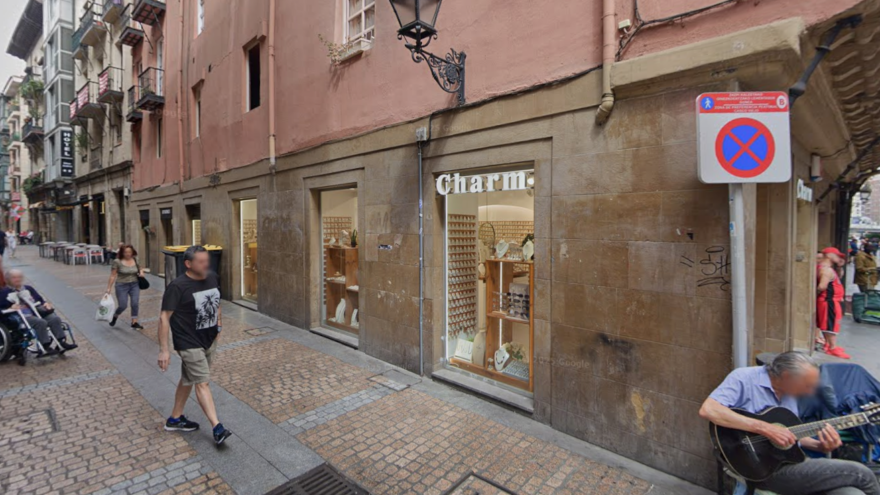 Cortada la calle Bidebarrieta de Bilbao hasta abril