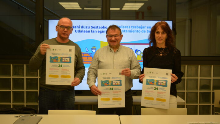 Sestao lanza formación con empleo y un plan para contratar a 24 personas