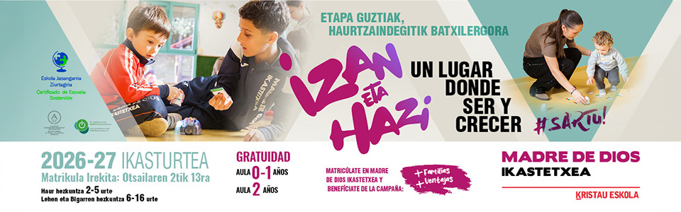 Banner de Madre de Dios Ikastetxea en Bilbao
